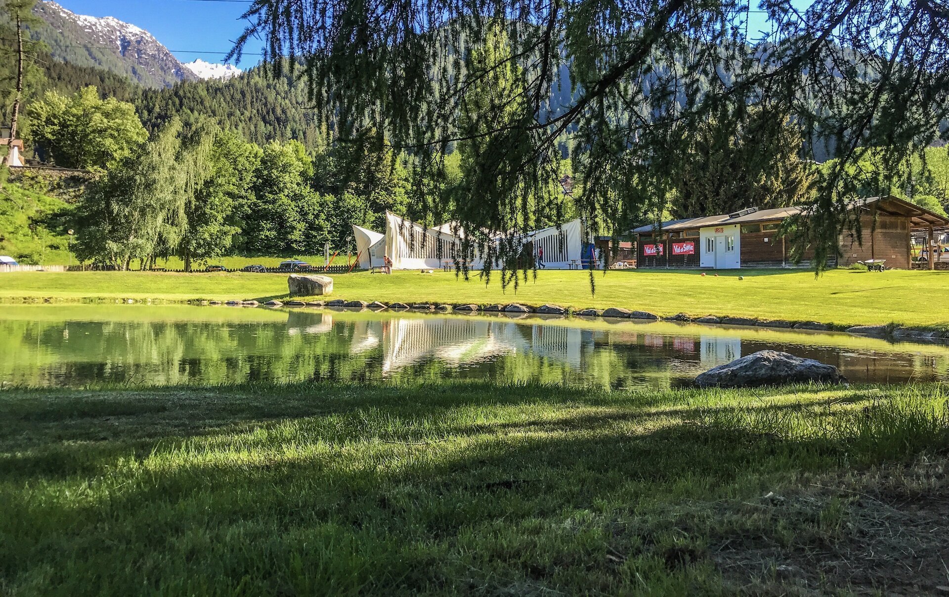 Laghetto privato per Ursus Adventures - Base Ossana Laghetto privato con bicigrill per Ursus Adventures